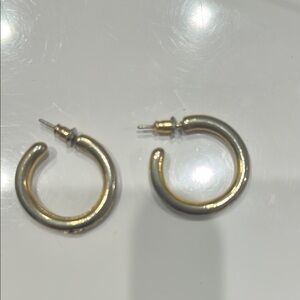 Gold hoop earrings